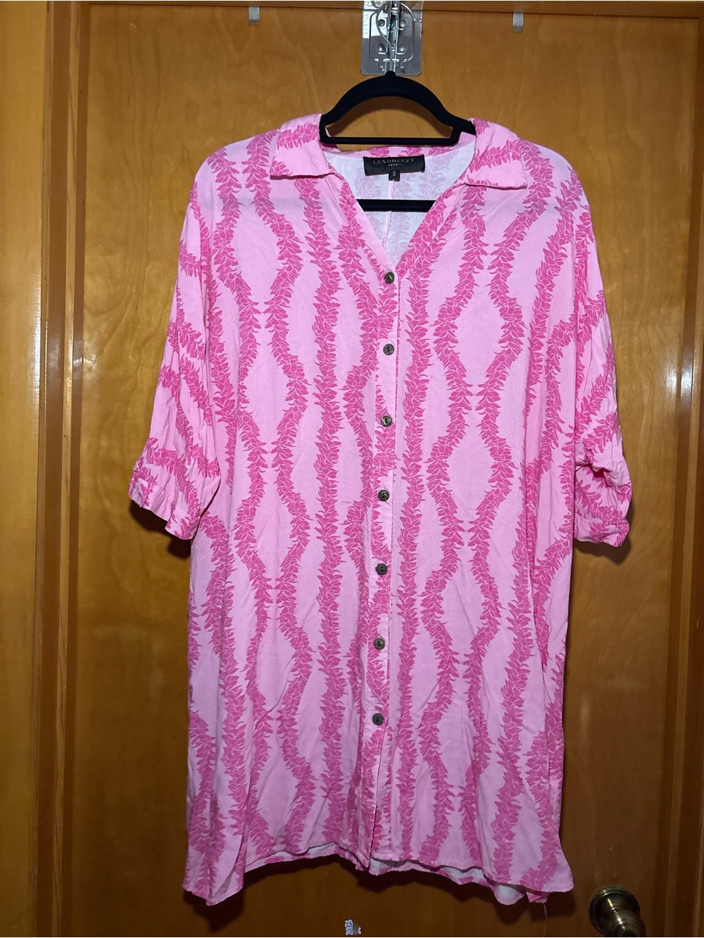 Lexbreezy Button-Up Shirt Dress size small